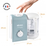 Beaba 芘亞芭 Babycook® Express 4合1多功能 嬰兒蒸煮攪拌輔食機 (絲絨灰)